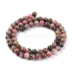Природные родонит бисер нитей G-Z002-01-6mm