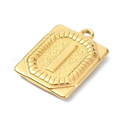 Pendentifs en acier inoxydable 304 avec placage ionique (IP)&nbsp;STAS-U033-01G-I