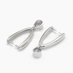 Антикоррозийное родиевое покрытие 925 серебряная подвеска STER-E061-58P