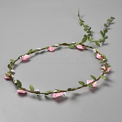 Повязки на голову с искусственными розами из полиэстера AJEW-WH20019-03D