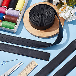 Плоский шнур из искусственной кожи длиной 5 м. SRIB-WH0011-163E