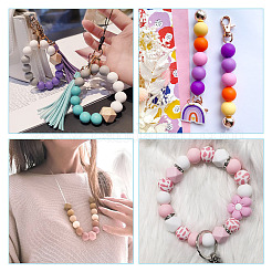 Набор для изготовления браслетов из силиконовых круглых бусин своими руками&nbsp;DIY-TA0009-97