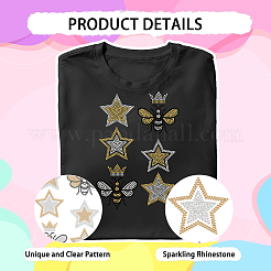 Звездная корона пчелы стекло исправление горный хрусталь&nbsp;DIY-WH0303-288