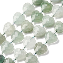 Естественный зеленый авантюрин бисер нитей G-P570-E11-01