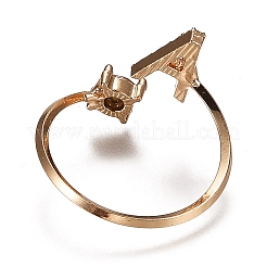 (vente d'usine de fêtes de bijoux) bagues de manchette en alliage&nbsp;RJEW-I075-01G-A