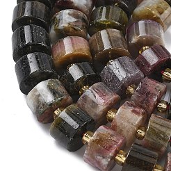 Нити из натуральных разноцветных турмалиновых бусин&nbsp;G-C270-I07-01