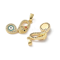 Латунные микро проложить кубического циркония подвески&nbsp;KK-I371-08G