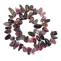 Натуральные разноцветные турмалиновые бусины&nbsp;G-F821-C01-01