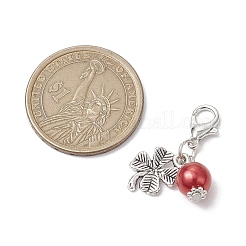 12 шт. 12-х цветный круглый акриловый искусственный жемчуг подвеска украшение HJEW-JM02615