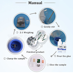 Ahademaker 50 шт. пластиковые держатели для образцов AJEW-GA0004-30