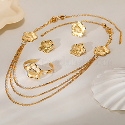 Изысканный браслет-манжета из цинкового сплава с цветком в ближневосточном стиле&nbsp;CV9566