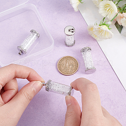 4шт прозрачные стеклянные подвески GLAA-UN0001-05