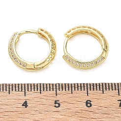 Micro ottone spianare zirconi Orecchini a cerchio&nbsp;KK-CBA30C7-28G