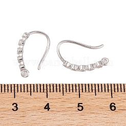 Стойки обшивки латунь кубический цирконий серьги крючки KK-S374-05P-01