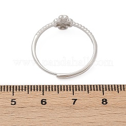 Регулируемые кольца из стерлингового серебра для женщин RJEW-B128-06