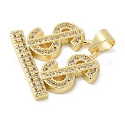 Латунные микро проложить кубического циркония подвески&nbsp;KK-K298-41G