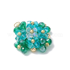 Подвески из стекла с имитацией австрийского хрусталя в форме биконуса PALLOY-MZ00945