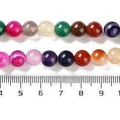 Natürliche gestreifte Achat- / Bandagatperlenstränge&nbsp;G-Z060-A01-B07