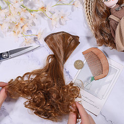 Pp Puppenperücke langes lockiges Haar&nbsp;DIY-WH0591-249B-13