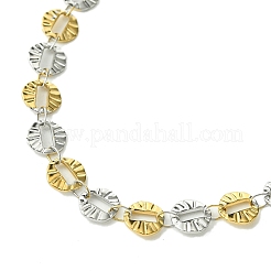 Ионное покрытие (ip) 304 нержавеющая сталь цепочки ожерелья для женщин NJEW-A021-01GP