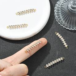 Verbindungsanhänger mit durchsichtigem Zirkonia-Pavé aus Messing&nbsp;XGRQ3P401-642G