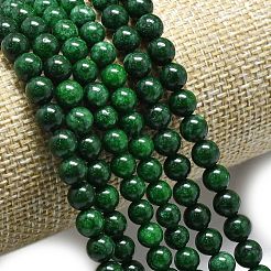 Chapelets de perles en jade de malaisie naturelle&nbsp;G-L645-A01-6mm-17