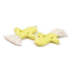 Большие подвески из поликоттона&nbsp;GLAA-C028-10C