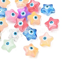 Hechos a mano de los abalorios del lampwork del ojo malvado&nbsp;LA-CBAAB97-01C