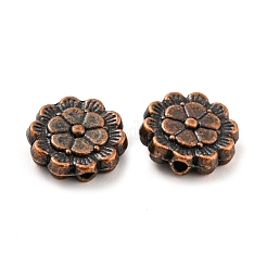 Сплавочные овальные бусины тибетского стиля  PALLOY-F307-06R