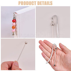 25 x Lesezeichen mit Haken aus Legierung&nbsp;DIY-GL0006-31
