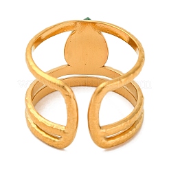 Кольца-слезинки из натурального оникса и агата RJEW-Q822-11G