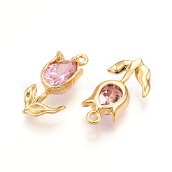 Латунные микро проложить кубического циркония подвески&nbsp;KK-N262-115C-G