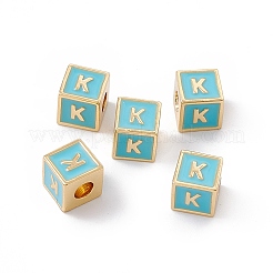 Стойки покрытие латунь эмаль бисер&nbsp;KK-B060-04G-06K