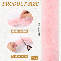Rouleau de tissu chenille en fausse fourrure pour décoration d'arbre de Noël ou pour fabrication de couronnes et d'arcs&nbsp;FIND-WH20003-95A