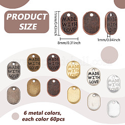 Тибетский стиль овальные амулеты&nbsp;TIBEP-PH0004-52-NR