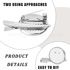 20 шт. железная оправа для броши-кабошона IFIN-GF0001-53