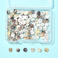 120 шт. подвески из натуральной ракушки акойя SHEL-FS0001-15