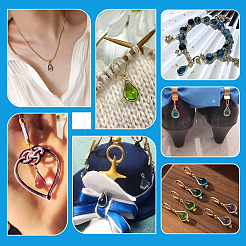 16шт. 8-х цветные стеклянные тыквенные подвески KK-PH0013-31