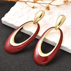 Латунные болтающиеся серьги&nbsp;LS-EJEW-Q013-04G