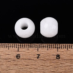 Cuentas de jade blanco natural europeo&nbsp;G-Q607-01A-19