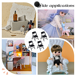 Симпатичный мини пластиковый складной стул&nbsp;DJEW-WH0015-79A