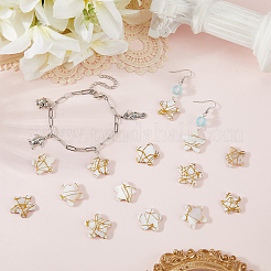 30 шт. бусины из натуральных пресноводных ракушек в стиле волочильного станка&nbsp;BSHE-PA0001-05