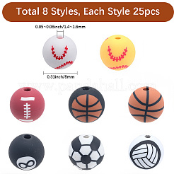 200шт 8 стиля ручной работы бусины из полимерной глины CLAY-PA0001-10