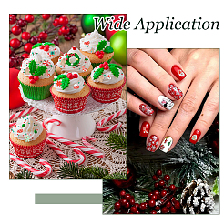120g 12 Stile Weihnachten handgemachte Polymer Clay Cabochons&nbsp;CLAY-DC0001-19