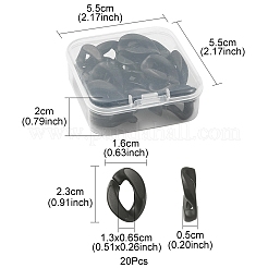 20 шт. непрозрачные акриловые соединительные кольца OACR-YW0001-54