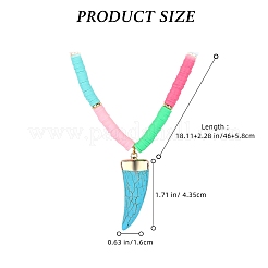 Бусы хейши из полимерной глины ручной работы NJEW-JN02817