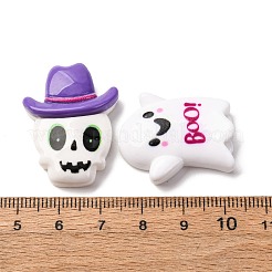 Кабошоны из непрозрачной смолы на тему Хэллоуина RESI-B033-01