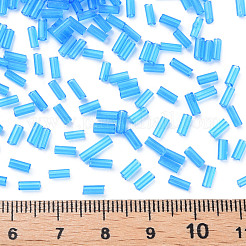 Perles de bugle de verre transparent&nbsp;SEED-N005-001-C10