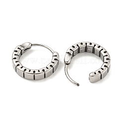 Серьги-кольца из хирургической нержавеющей стали 316 для женщин и мужчин EJEW-D096-15G-AS