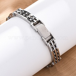 Браслеты-цепочки из нержавеющей стали 304 в виде пантеры для женщин и мужчин&nbsp;BJEW-R018-03P